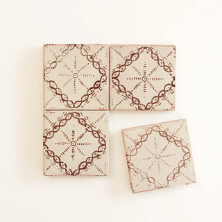 Rayo Chocolate 4"x4" by Tilesofezra