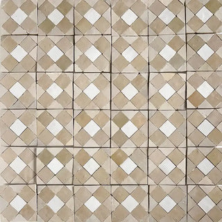 Oat, Latte Snow Zellige 4"x4" by Tilesofezra