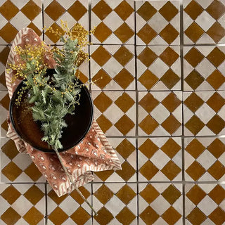 Manuka Oat Zellige 4"x4" by Tilesofezra