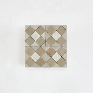 Oat, Latte Snow Zellige 4"x4" by Tilesofezra