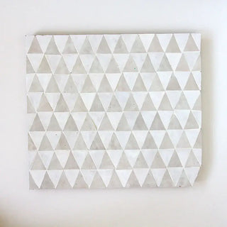 Snow & Dust - Tulum Triangle Moroccan Zellige Mosaic by Tilesofezra