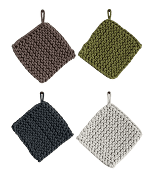 Cotton Crocheted Pot Holder