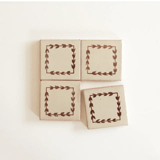 Tulip Chocolate 4"x4" by Tilesofezra