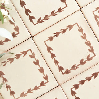 Tulip Chocolate 4"x4" by Tilesofezra