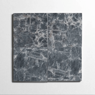 Riviera Gray 6"x6" Tumbled Marble Tile