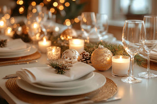 Holiday table setting