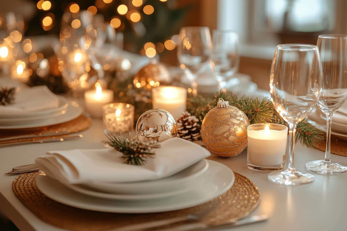 Holiday table setting