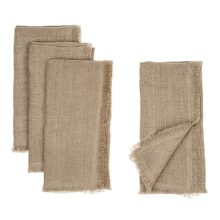 Lina Linen Napkins Set of 4 Sand