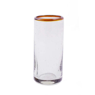 Amber Rim Cordial Glass, elegant clear glass with a distinct amber rim, perfect for liqueurs and cocktails.