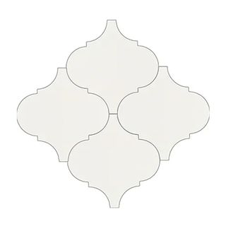 Arabesque White 8x8" Tile
