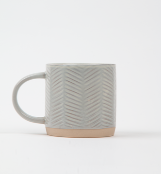 Cafe Au Lait Mug - Chevron