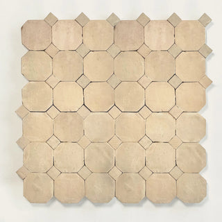 Clay Moroccan Zellige Mosaic 12"x12" by Tilesofezra