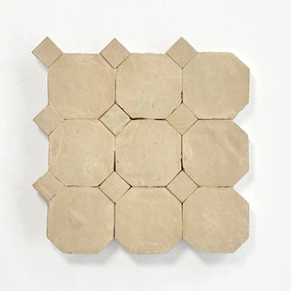 Clay Moroccan Zellige Mosaic 12"x12" by Tilesofezra
