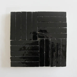 Skinny Black Bejmat 6"x1" by Tilesofezra