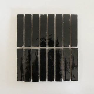 Skinny Black Bejmat 6"x1" by Tilesofezra