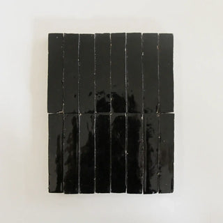 Skinny Black Bejmat 6"x1" by Tilesofezra