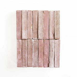Skinny Moroccan Pink Bejmat 6"x1" by Tilesofezra