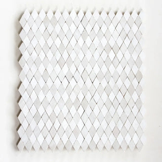Snow & Dust - Moroccan Zellige Diamond Mosaic by Tilesofezra