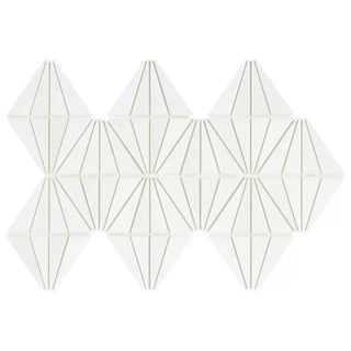 Marquis Regency White Polished Natural Stone Mosaic Tile