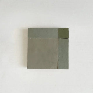 Moss, Avocado & Chameleon - Moroccan Zellige Square Mosaic by Tilesofezra