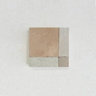 Clay, Oat & Dust - Moroccan Zellige Square Mosaic by Tilesofezra