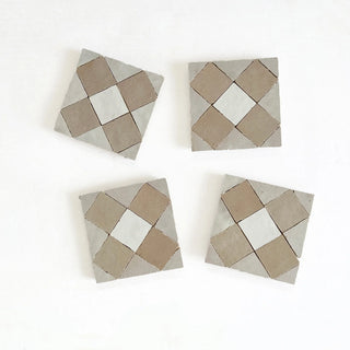 Oat, Latte Snow Zellige 4"x4"