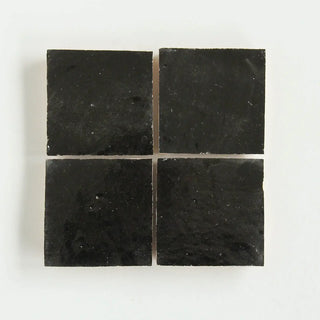Black Zellige 4"x4" by Tilesofezra