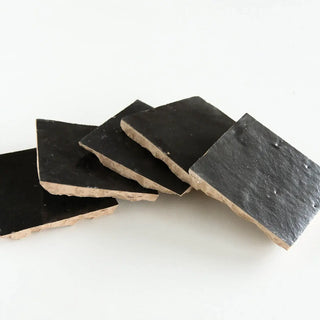 Black Zellige 4"x4" by Tilesofezra