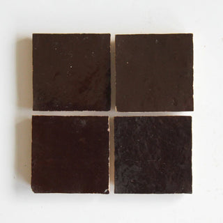 Chocolate Zellige 4"x4"