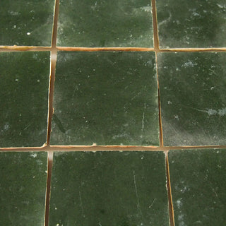 Dark Green Zellige 4"x4" by Tilesofezra
