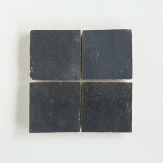 Dark Grey Zellige 4"x4" by Tilesofezra