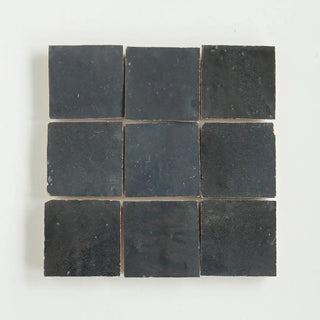 Dark Grey Zellige 4"x4" by Tilesofezra