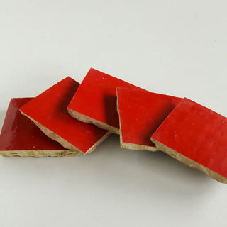 Jungle Red Zellige 4"x4" by Tilesofezra