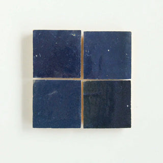 Royal Blue Zellige 4"x4" by Tilesofezra
