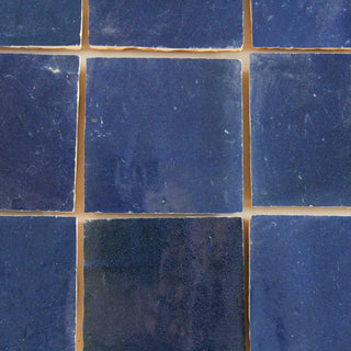 Royal Blue Zellige 4"x4" by Tilesofezra