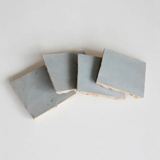 Duck Egg Blue Zellige 4"x4" by Tilesofezra