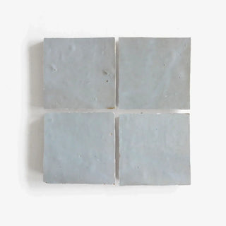 Duck Egg Blue Zellige 4"x4" by Tilesofezra