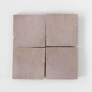 Moroccan Pink Zellige 4"x4" by Tilesofezra