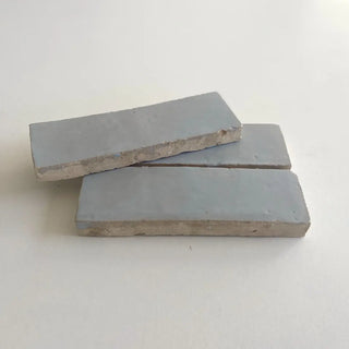 Thin Duck Egg Blue Bejmat 6"x2" by Tilesofezra