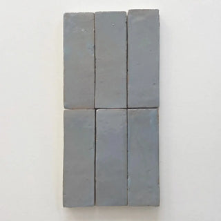 Thin Duck Egg Blue Bejmat 6"x2" by Tilesofezra