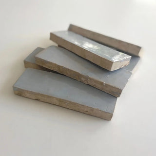 Thin Duck Egg Blue Bejmat 6"x2" by Tilesofezra