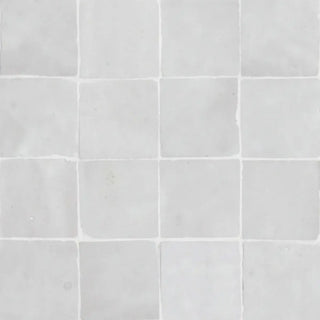 Snow - Moroccan Zellige Stars Mosaic by Tilesofezra