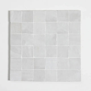 Snow - Moroccan Zellige Stars Mosaic by Tilesofezra