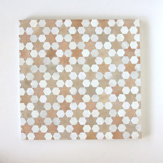 Moroccan Zellige Mosaic Star White