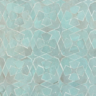 Moss - Moroccan Zellige Stars Mosaic by Tilesofezra