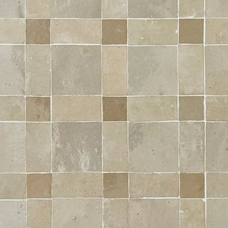 Clay, Latte & Oat - Moroccan Zellige Weave Mosaic by Tilesofezra