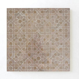 Moroccan Pink - Moroccan Zellige Flower Mosaic by Tilesofezra