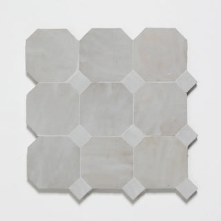 Dust Moroccan Zellige Mosaic 12"x12" by Tilesofezra