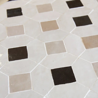 Dust, Chocolate Oat & Latte - Moroccan Zellige Mosaic by Tilesofezra