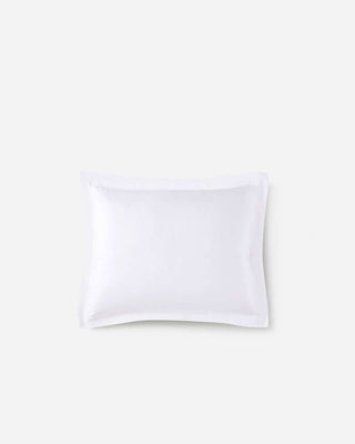 White premium bamboo sham, silky-smooth and breathable for ultimate comfort in bedding.